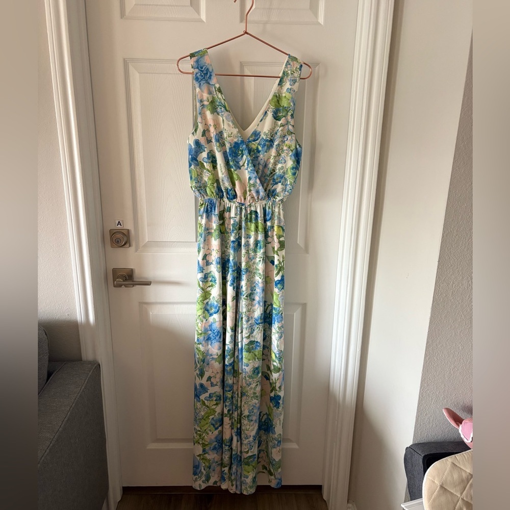 Love Colette Garden Party floral wide-leg jumpsuit Size S - Picture 4 of 6